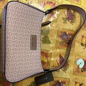 Light rose shoulder guess bag